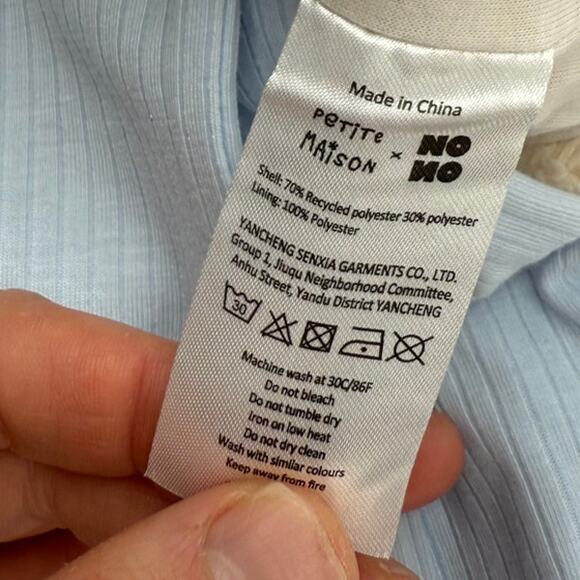 NWT Petite Mason X NONO Infant 3 Piece Set Top Bottoms Teddy Sherpa Vest 12M - Picture 8 of 8